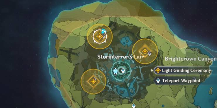 Stormterror Lair Genshin Impact Windwheel Aster Windwheel Asters Are Found Near The Statue Of The Seven At Windrise Or Near The Grassy Areas Of Stormterror S Lair