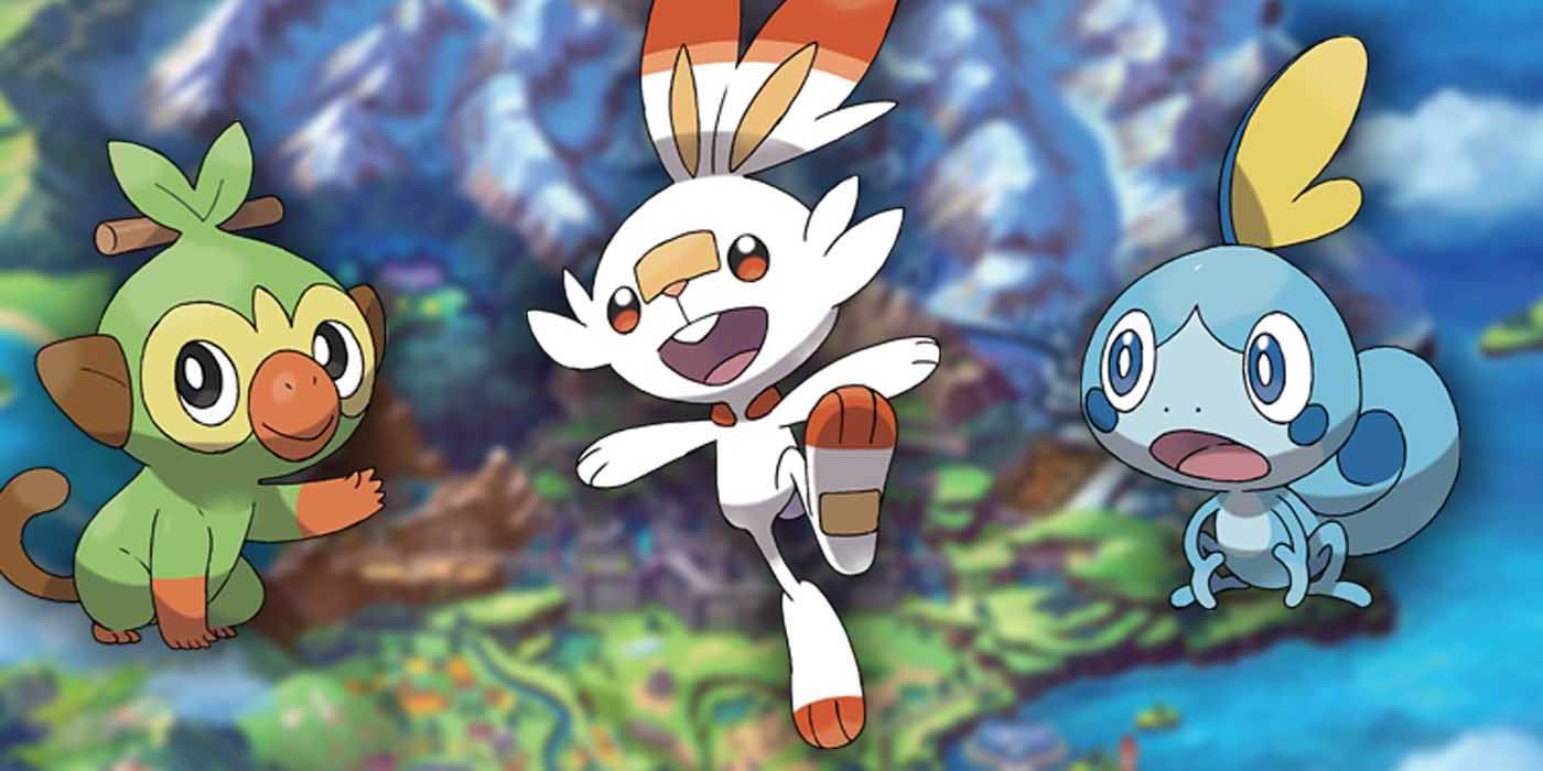 Pokemon Sword And Shield Anime Art Shows New Starters Game Rant