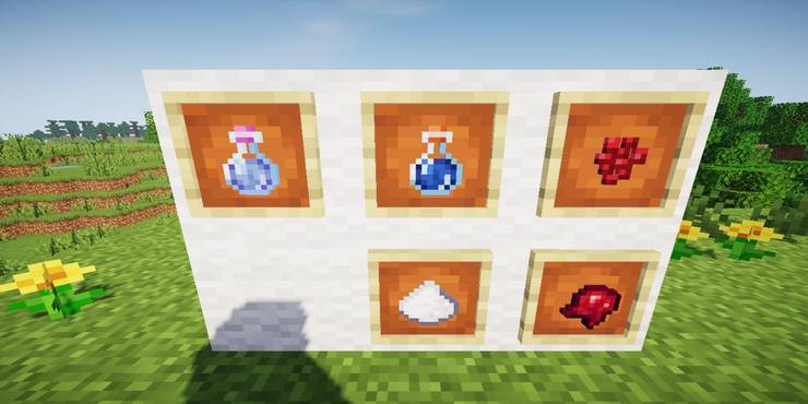Minecraft Every Single Potion Recipe Game Rant