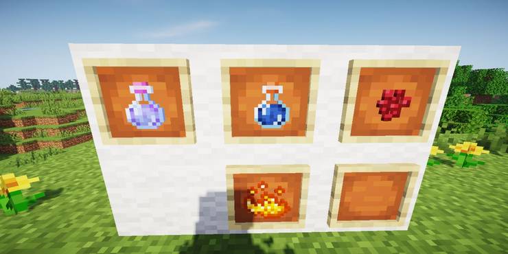 Minecraft Every Single Potion Recipe Game Rant