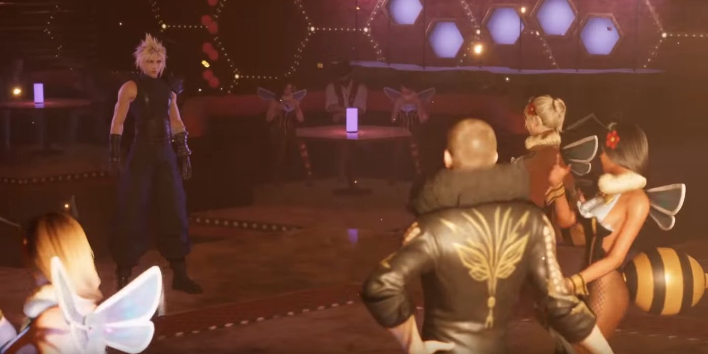 Final Fantasy 7 Remake Shows Cloud Crossdressing Scene