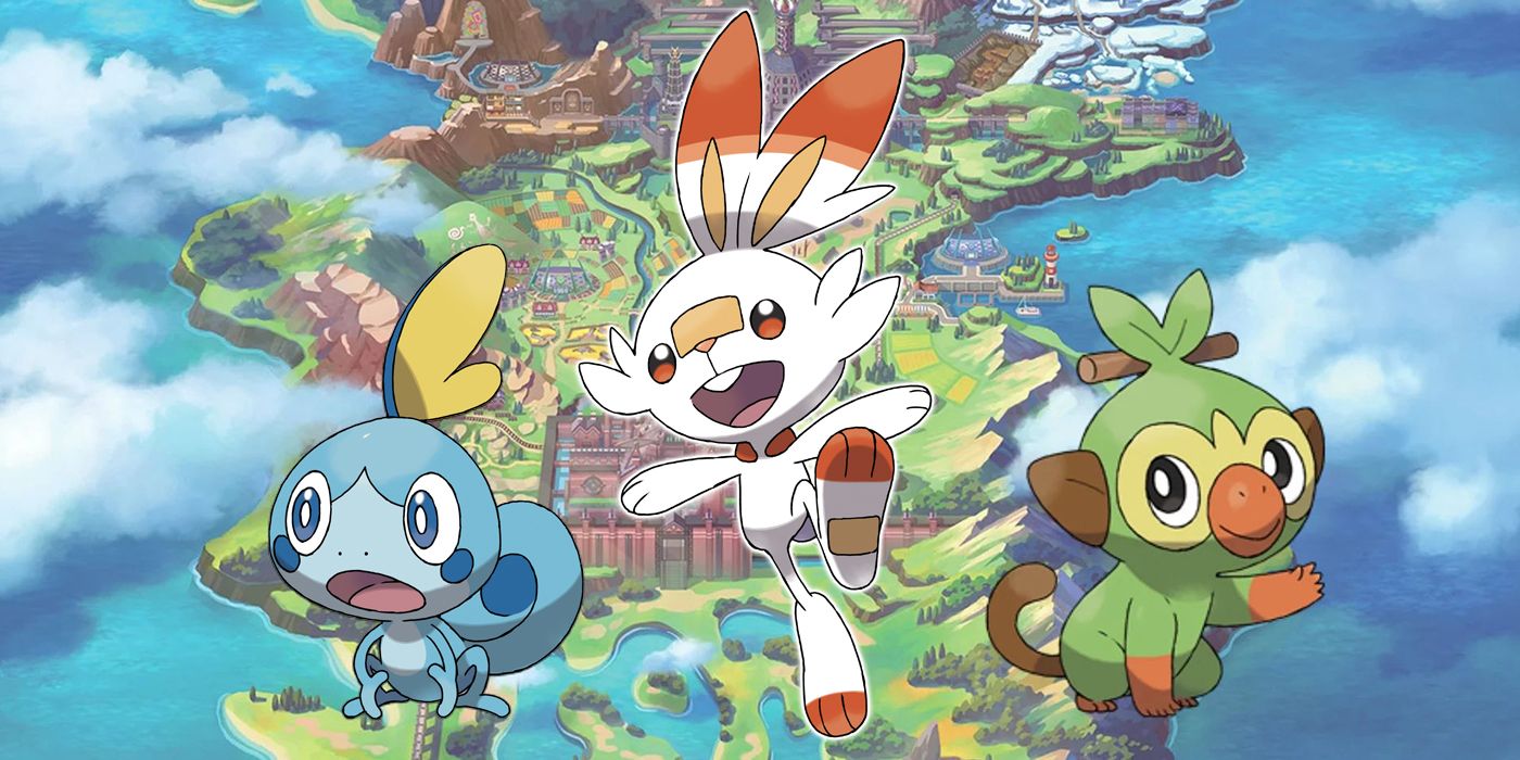 Pokemon Fan Draws Sword and Shield Starters As Different Types