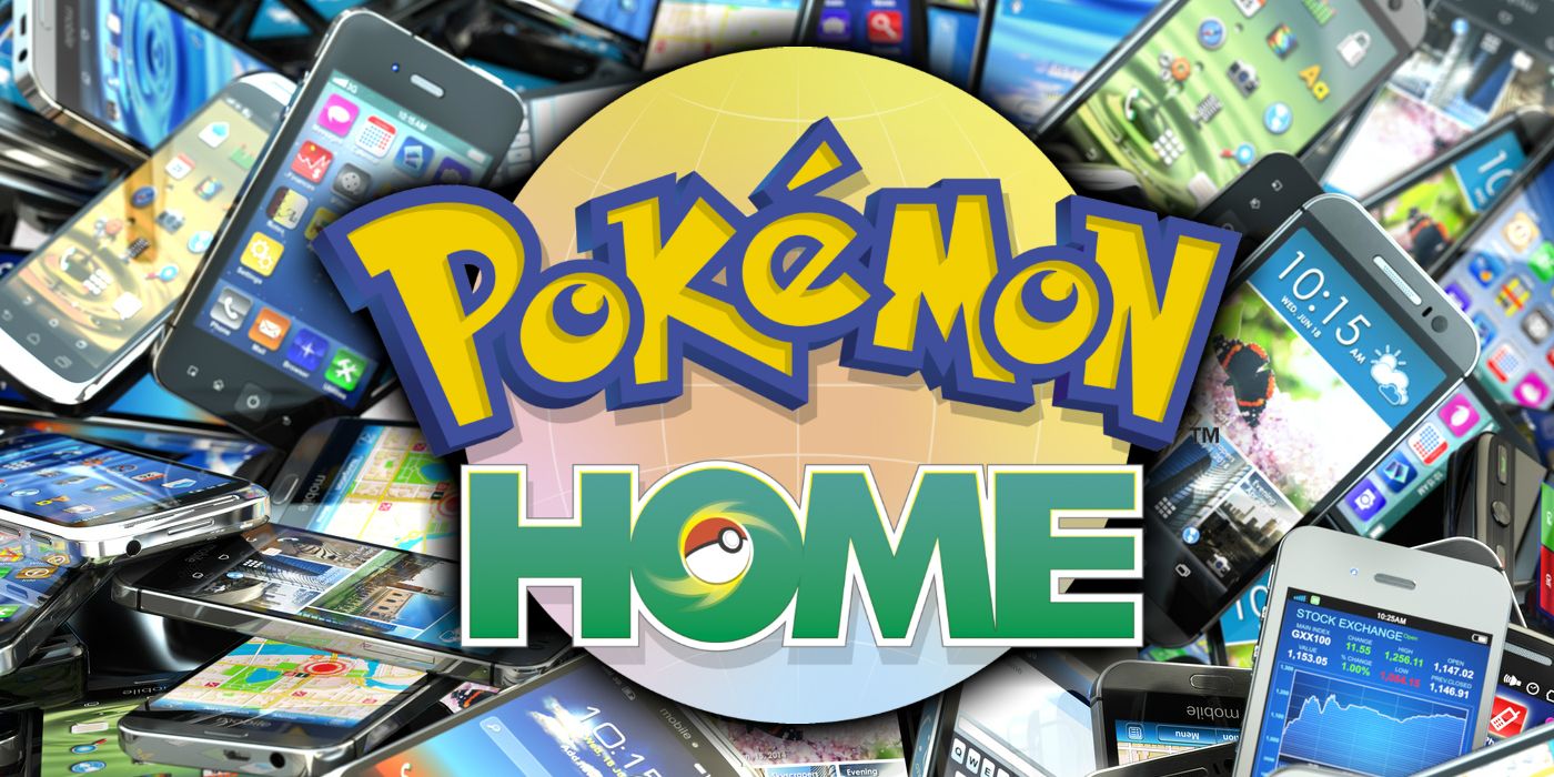 Pokemon Home Downloaded Over 1 Million Times On Mobile   Pokemon Home Logo Phone Pile 