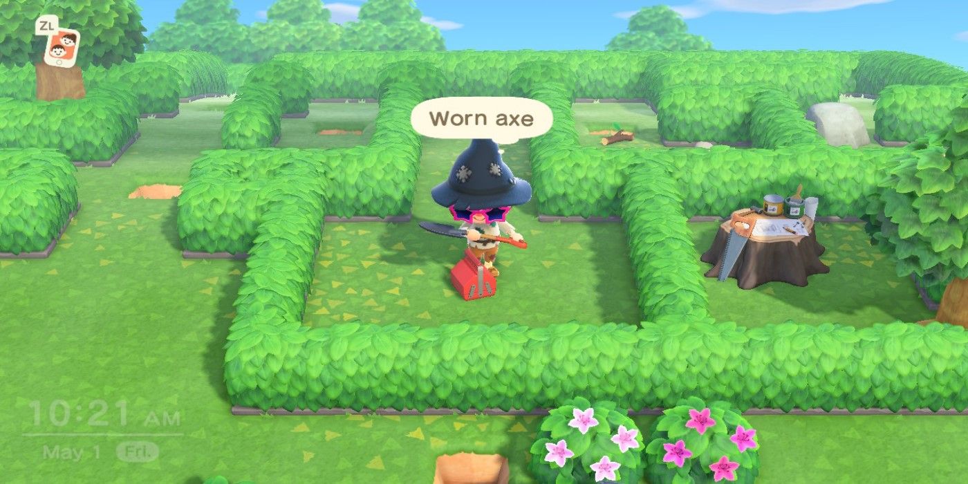 Animal Crossing New Horizons How to Get Through the May Day Hedge Maze
