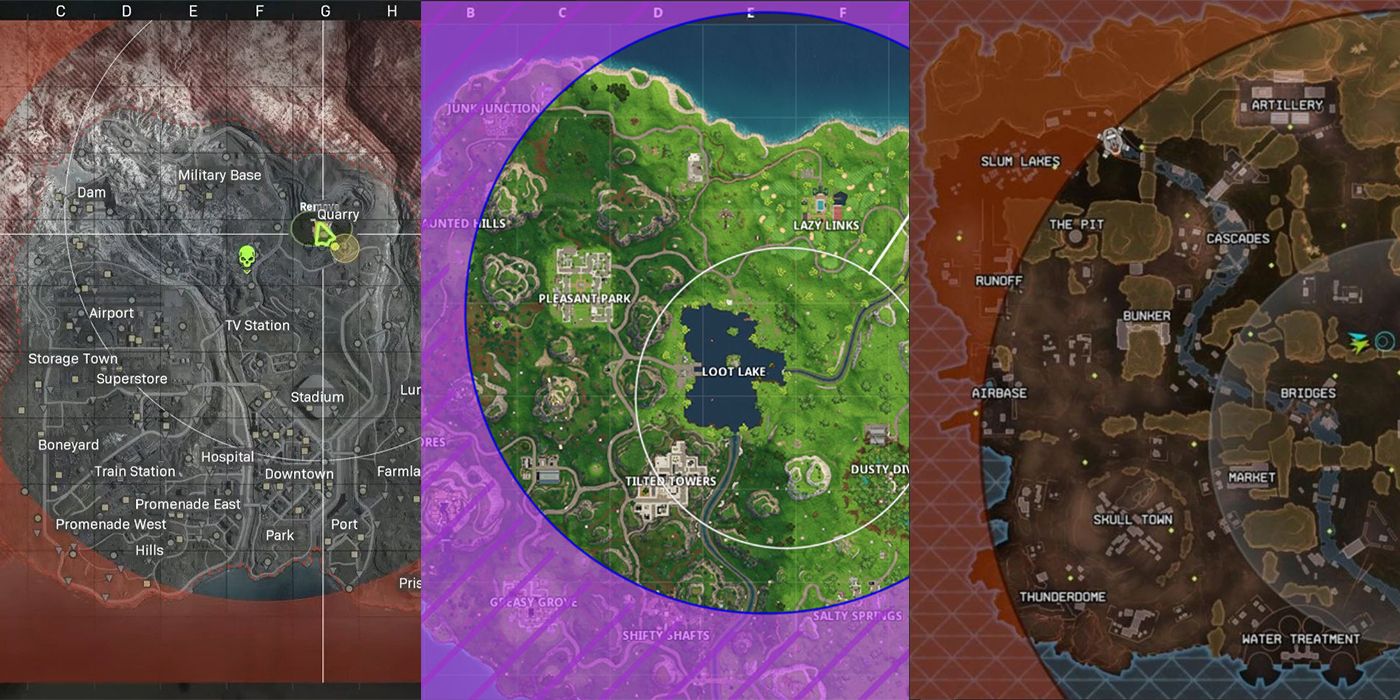 Fortnite Circle Sizes Comparison Call Of Duty Warzone Fortnite And Apex Legends Which Has The Better Circle