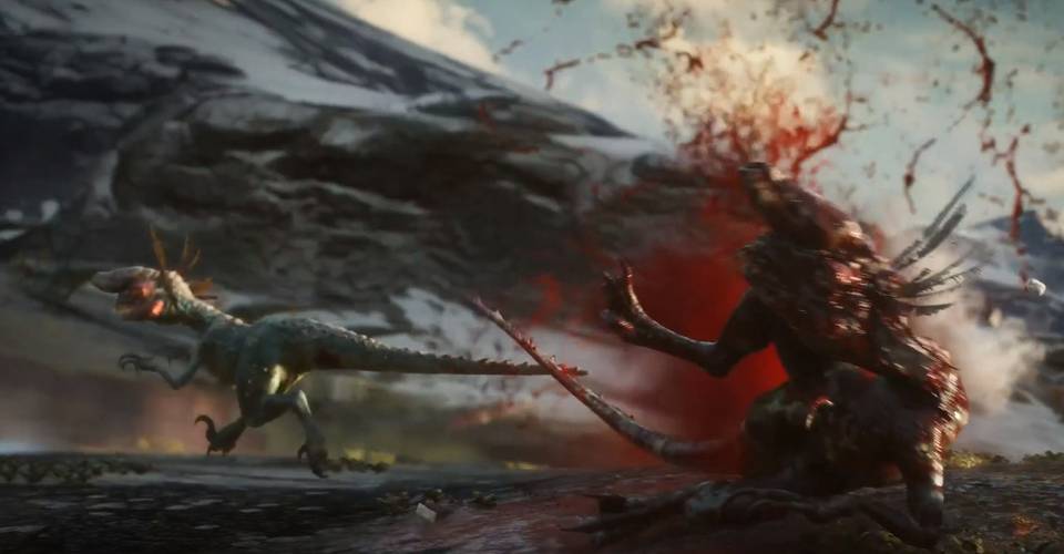 People against mutant dinosaurs coop shooter Second Extinction