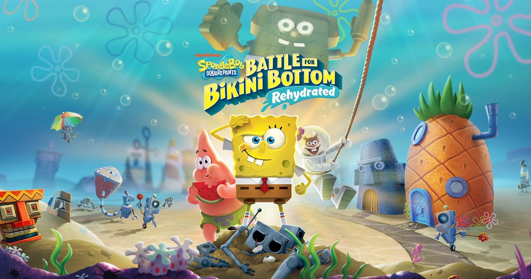 Игры губка боб приключения. Приключения Боба. Spongebob Battle for Bikini bottom rehydrated.
