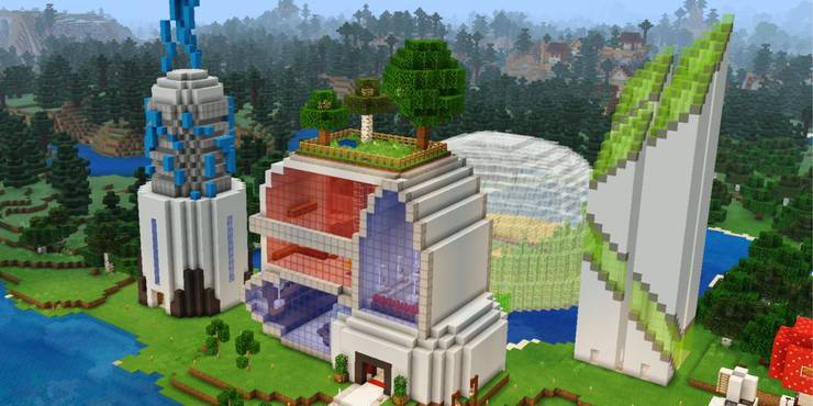 Minecraft Huge House Ideas For Expert Builders Game Rant Minecraft Huge House Ideas For Expert Builders Game Rant