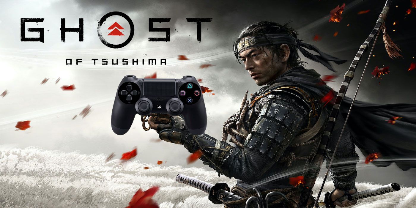 Ghost Of Tsushima Player Paints Custom Ps4 Controller Game Rant