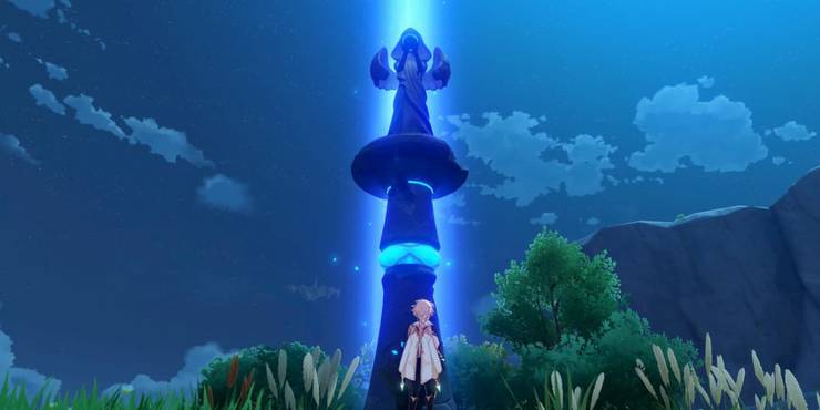 Genshin Impact How To Clean The Statue Of The Seven At Starfell Lake