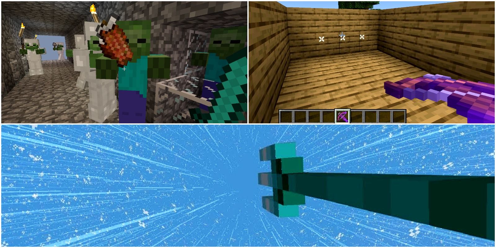 What is the title of this picture ? Minecraft: Every Enchantment In The Game (& What It Does)