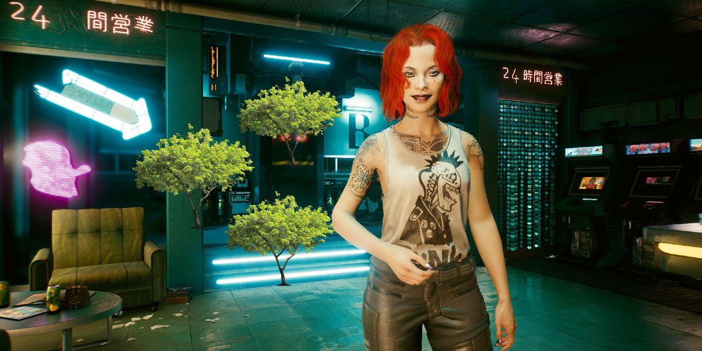 Cyberpunk 2077 Glitch Covers Night City With Trees Game Rant LaptrinhX