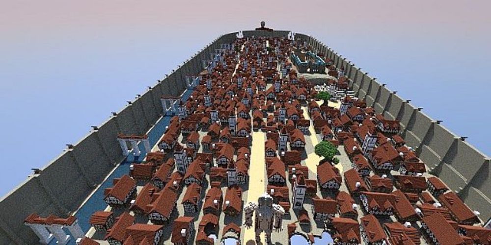 Minecraft Meets Attack On Titan: 10 Custom Maps That Are Incredible