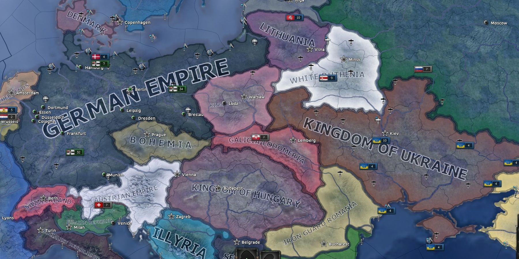 Карта hoi 4 kaiserreich