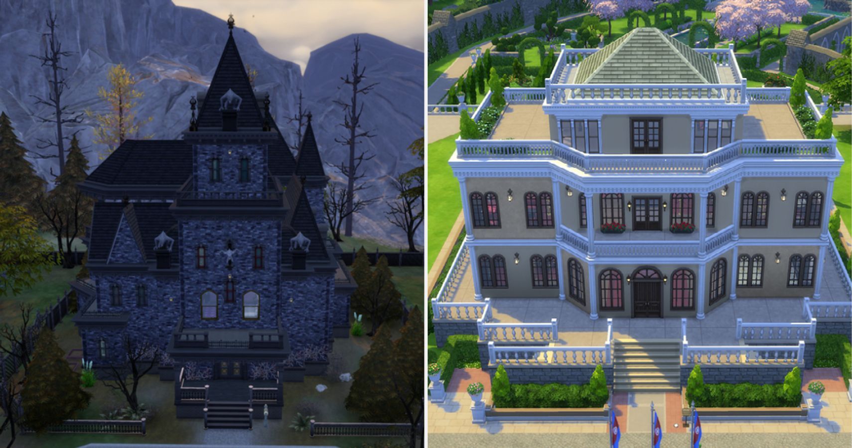 build a sims 4 castle blueprints