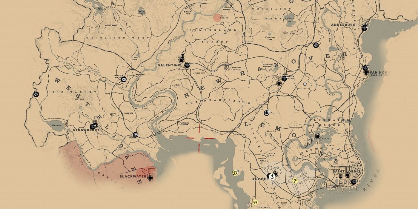 interactive usable map red dead redemption 2 guns and locations