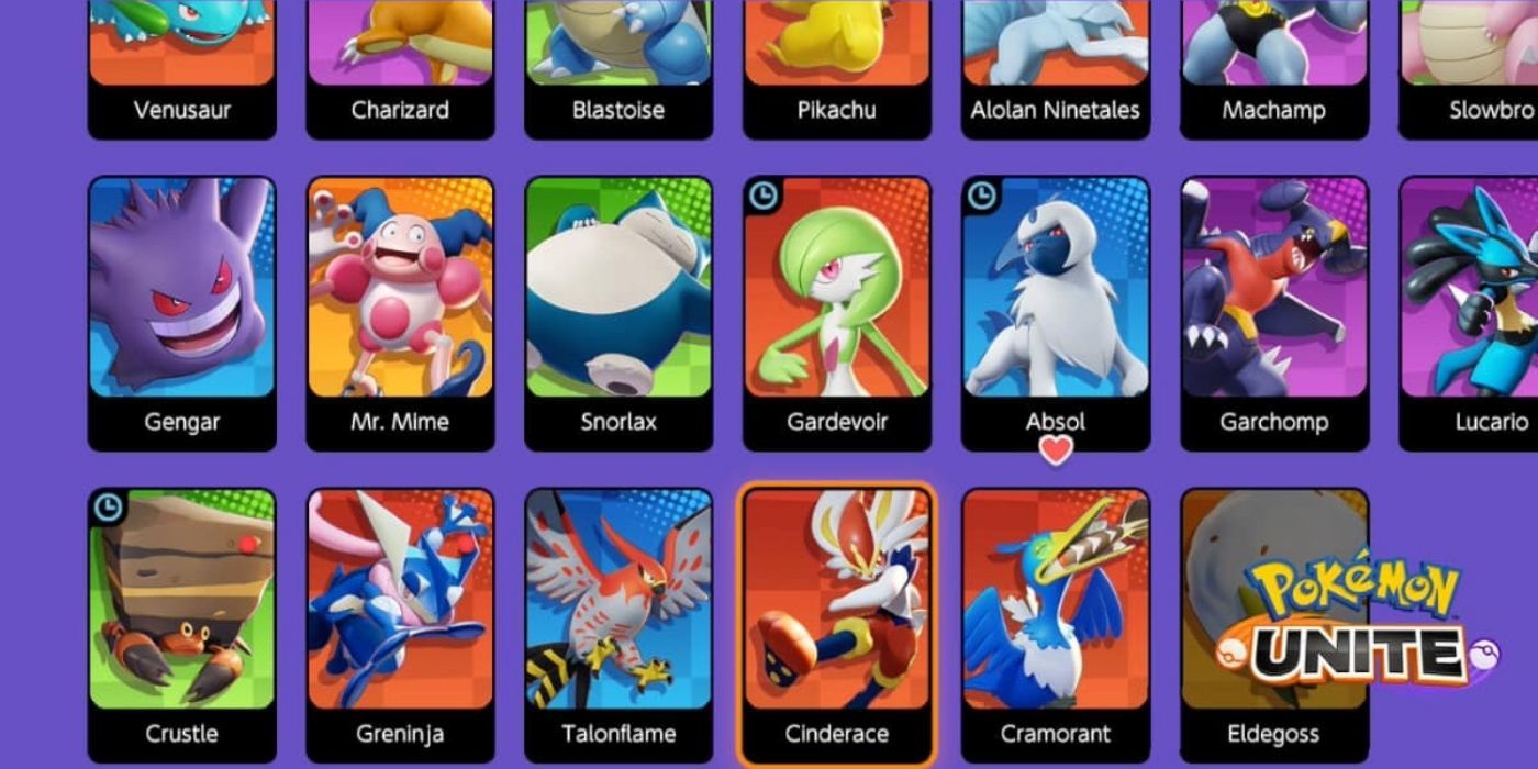 pokemon unite characters