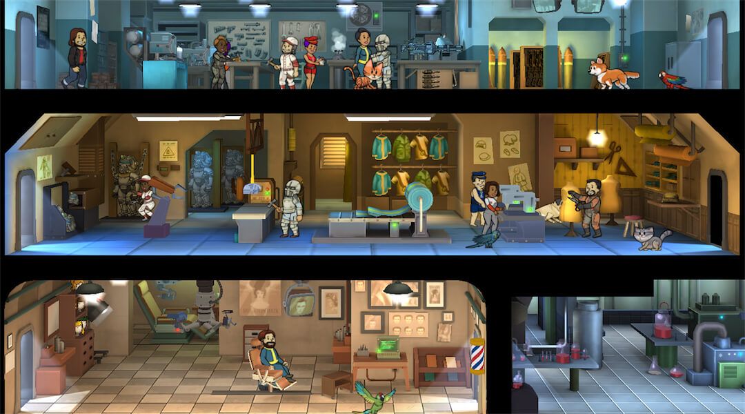 moving rooms in fallout shelter game