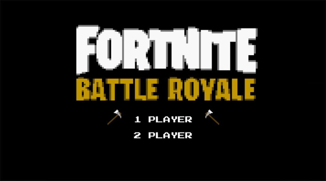 Fortnite Battle Royale 8 Bit Youtube Video Imagines 8 Bit Version Of Fortnite Game Rant