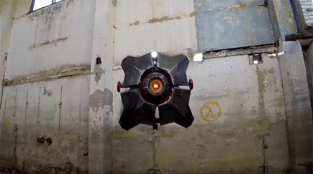 Half Life Drone Mod Creates Real Life City 17 Scanner Game Rant