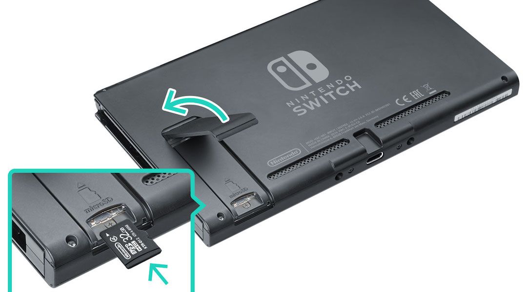 nintendo switch memory card with games