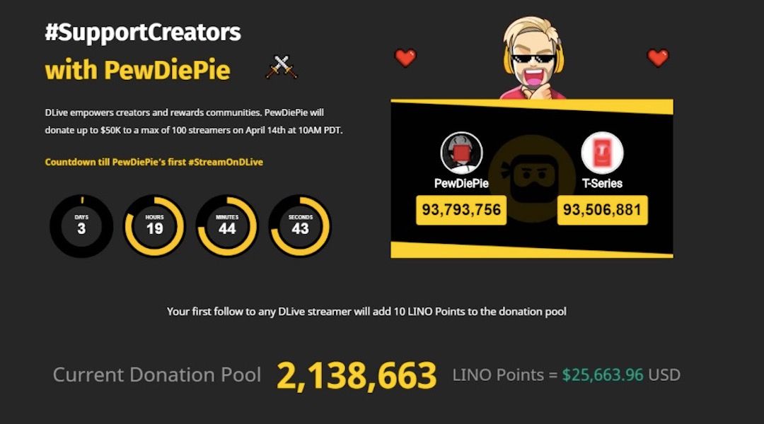 Pewdiepie Partners With Dlive For Exclusive Streaming Rights - roblox gamer player dlive