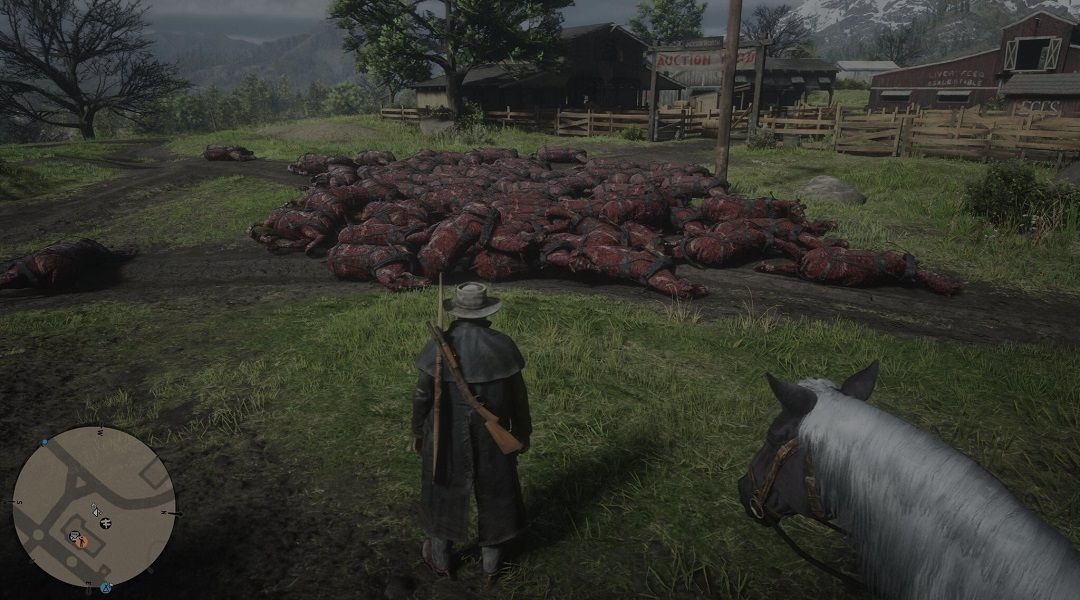 Red Dead Online Plagued by Large Piles of Dead Horses Game Rant